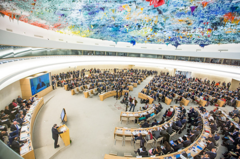 Fotobanka - zasadanie v budove Rady OSN pre ľudské práva